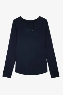 Zadig & Voltaire T-Shirts^T-Shirt Henley C'Est La Faute A Voltaire