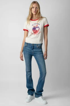 Zadig & Voltaire T-Shirts^T-Shirt Marcher L'Amour C'Est La Vie