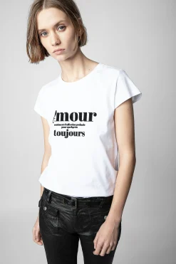 Zadig & Voltaire T-Shirts^T-Shirt Skinny Amour Toujours