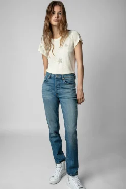 Zadig & Voltaire T-Shirts^T-Shirt Skinny Etoiles Strass