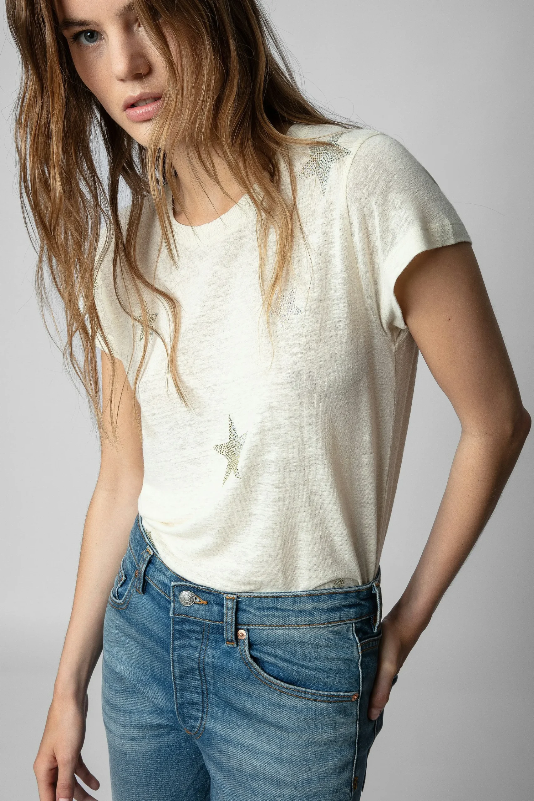 Zadig & Voltaire T-Shirts^T-Shirt Skinny Etoiles Strass