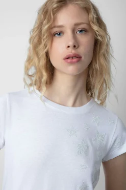 Zadig & Voltaire T-Shirts^T-Shirt Skinny Etoiles Strass
