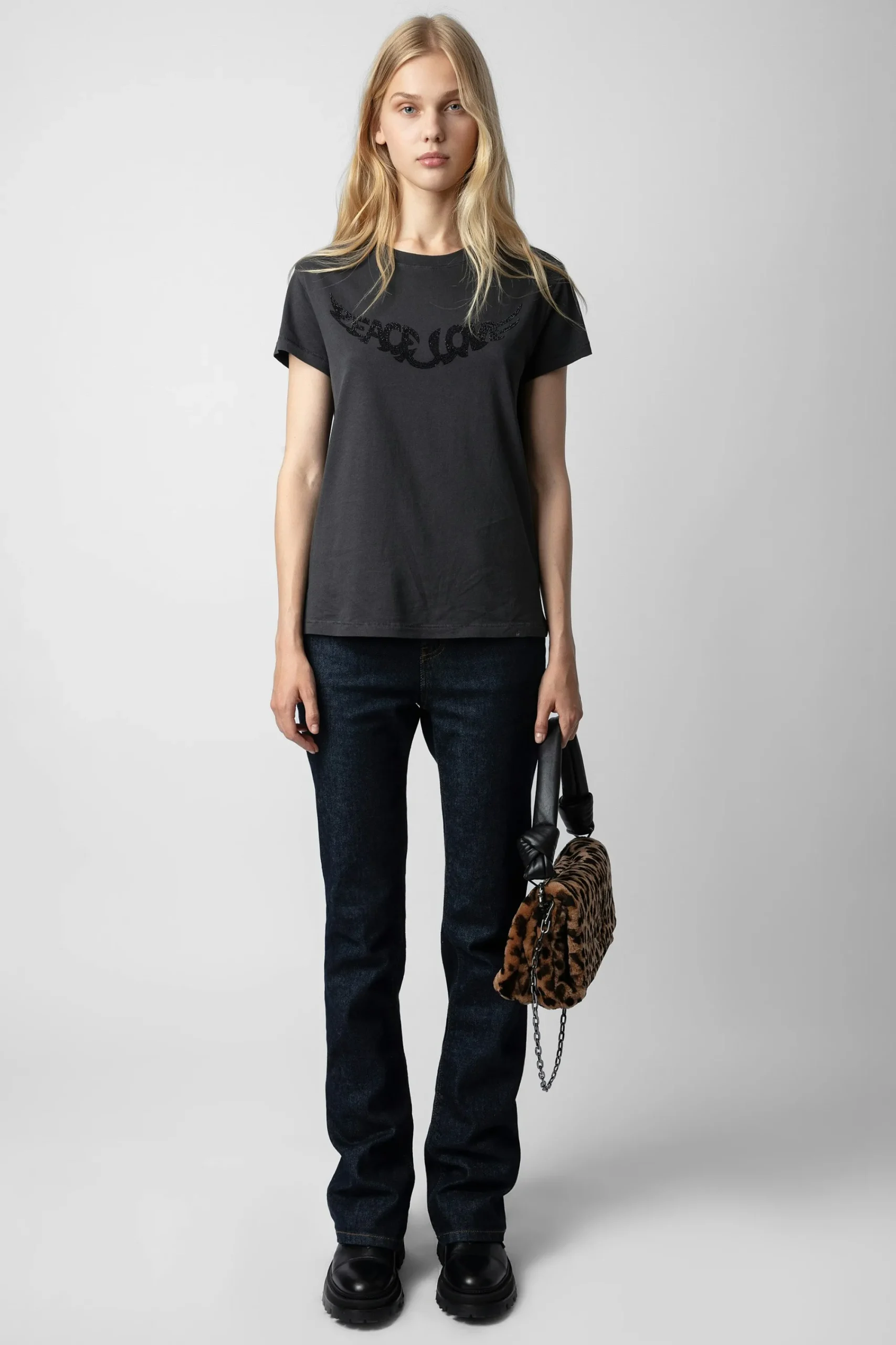 Zadig & Voltaire T-Shirts^T-Shirt Walk Peace & Love Strass