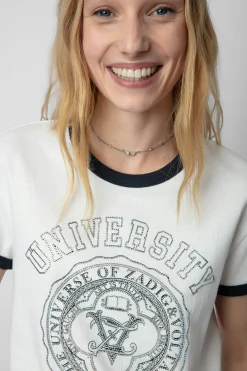 Zadig & Voltaire T-Shirts^T-Shirt Walk University Diamante