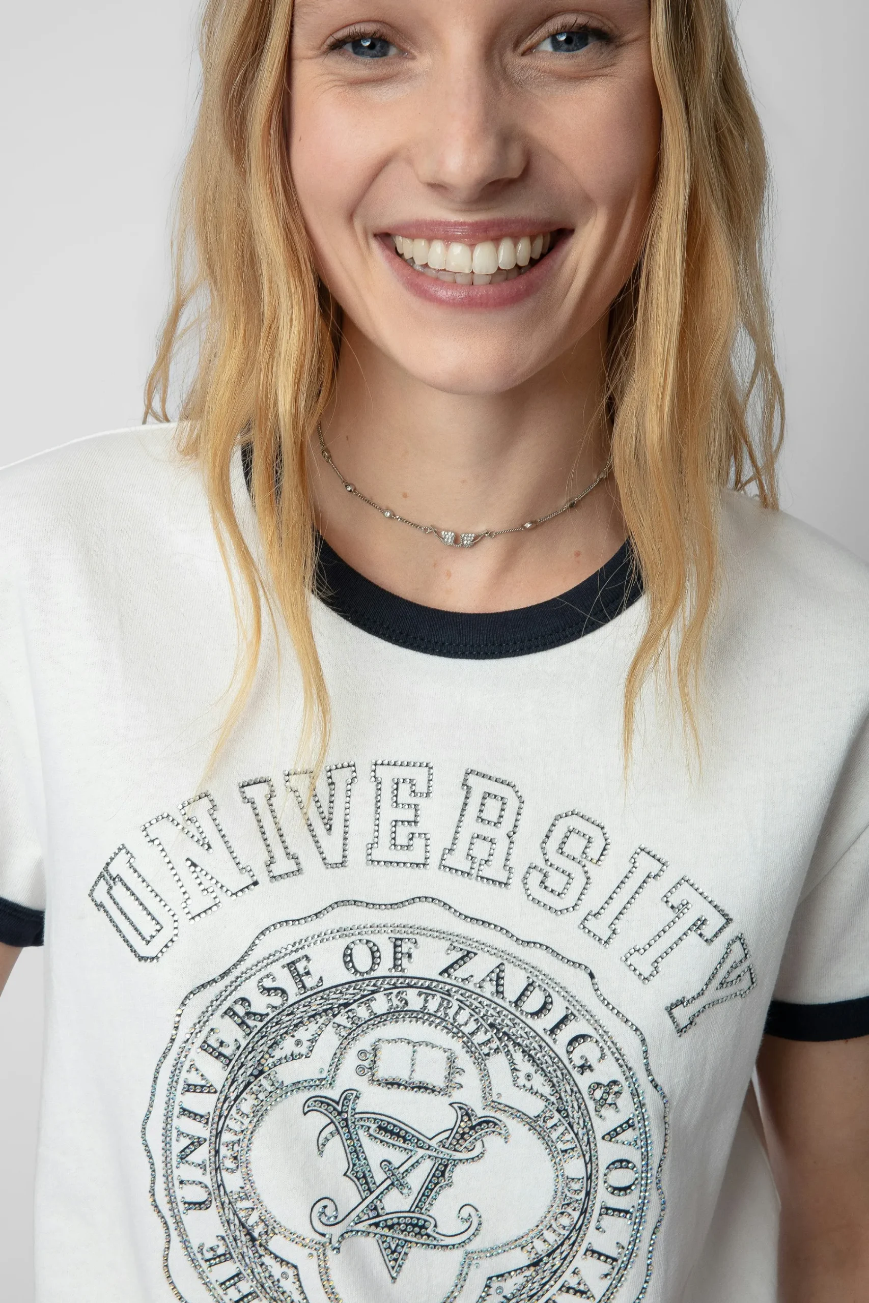 Zadig & Voltaire T-Shirts^T-Shirt Walk University Diamante