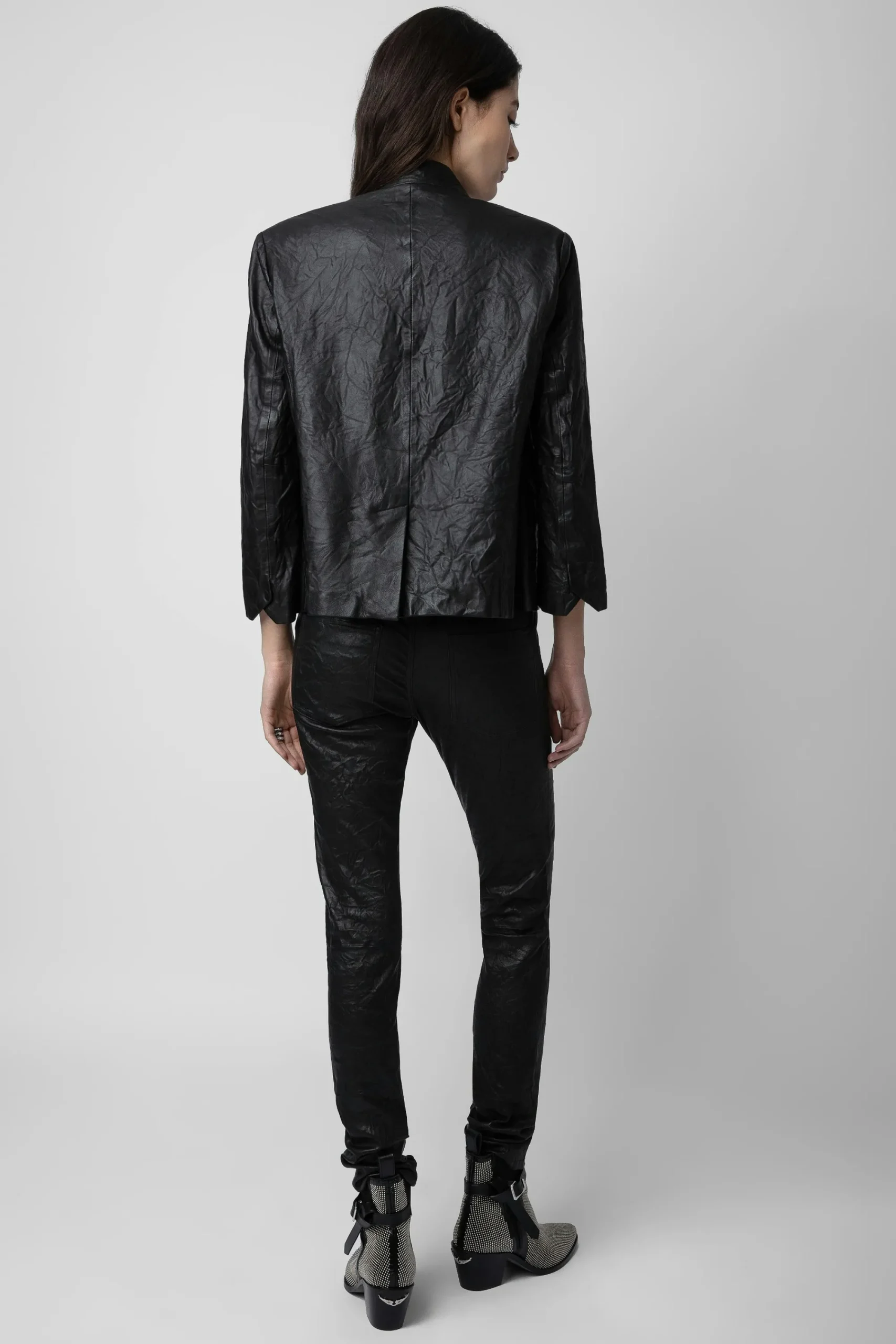 Zadig & Voltaire Vestes^Verys Blazer Cuir Froisse