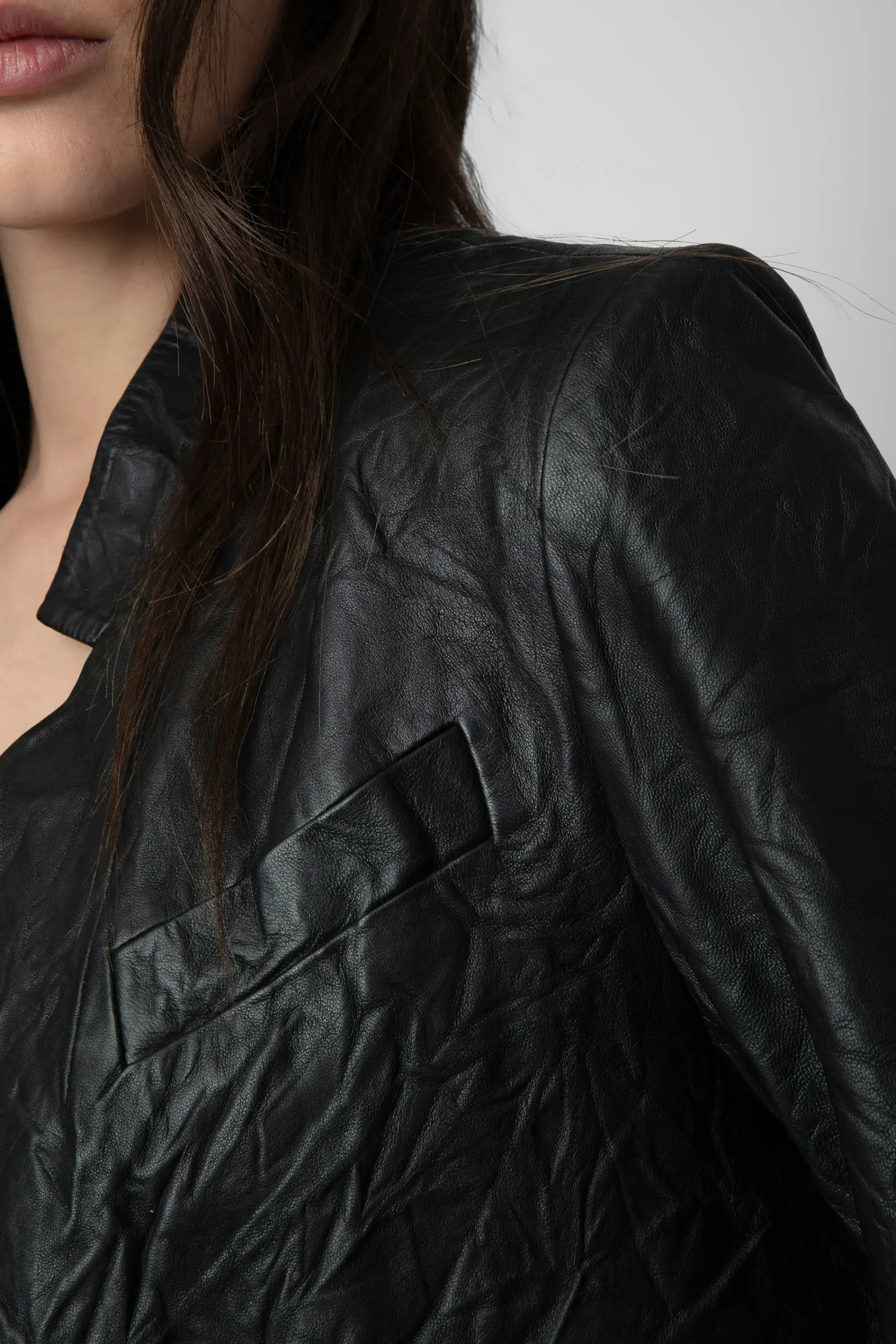 Zadig & Voltaire Vestes^Verys Blazer Cuir Froisse