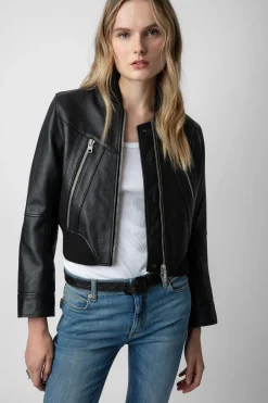 Zadig & Voltaire Manteaux Et Vestes^Veste En Cuir Bunta