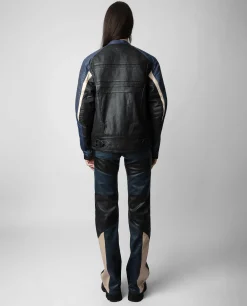 Zadig & Voltaire Unisexe^Veste En Cuir De Motard Tardif