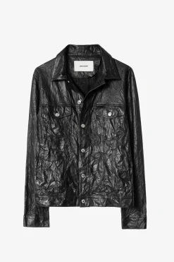 Zadig & Voltaire Manteaux Et Vestes^Veste En Cuir Froisse