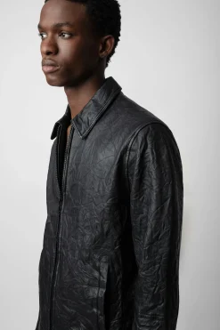 Zadig & Voltaire Manteaux Et Vestes^Veste En Cuir Froisse Lasso