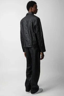 Zadig & Voltaire Manteaux Et Vestes^Veste En Cuir Froisse Lasso