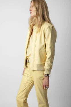 Zadig & Voltaire Manteaux Et Vestes^Veste En Cuir Kaia