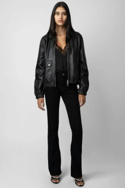 Zadig & Voltaire Manteaux Et Vestes^Veste En Cuir Lyssa