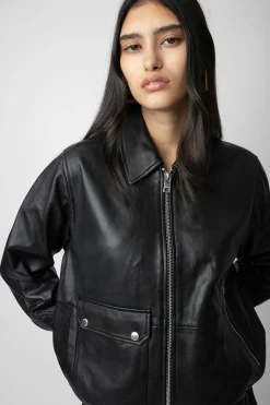 Zadig & Voltaire Manteaux Et Vestes^Veste En Cuir Lyssa