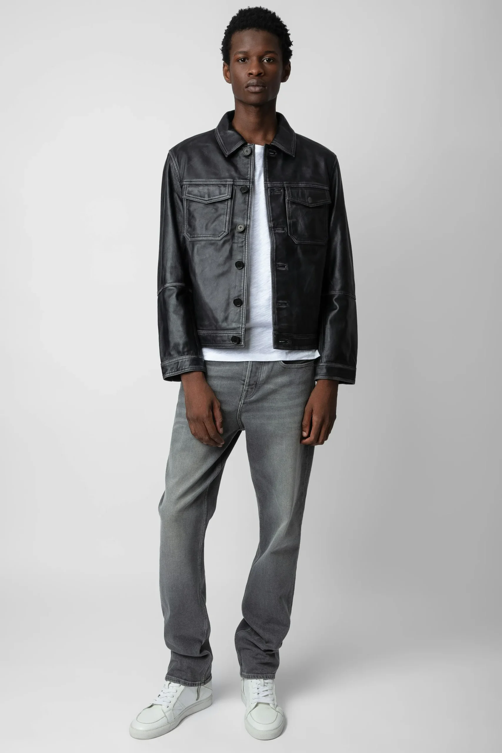 Zadig & Voltaire Manteaux Et Vestes^Veste En Cuir Vintage Lasso