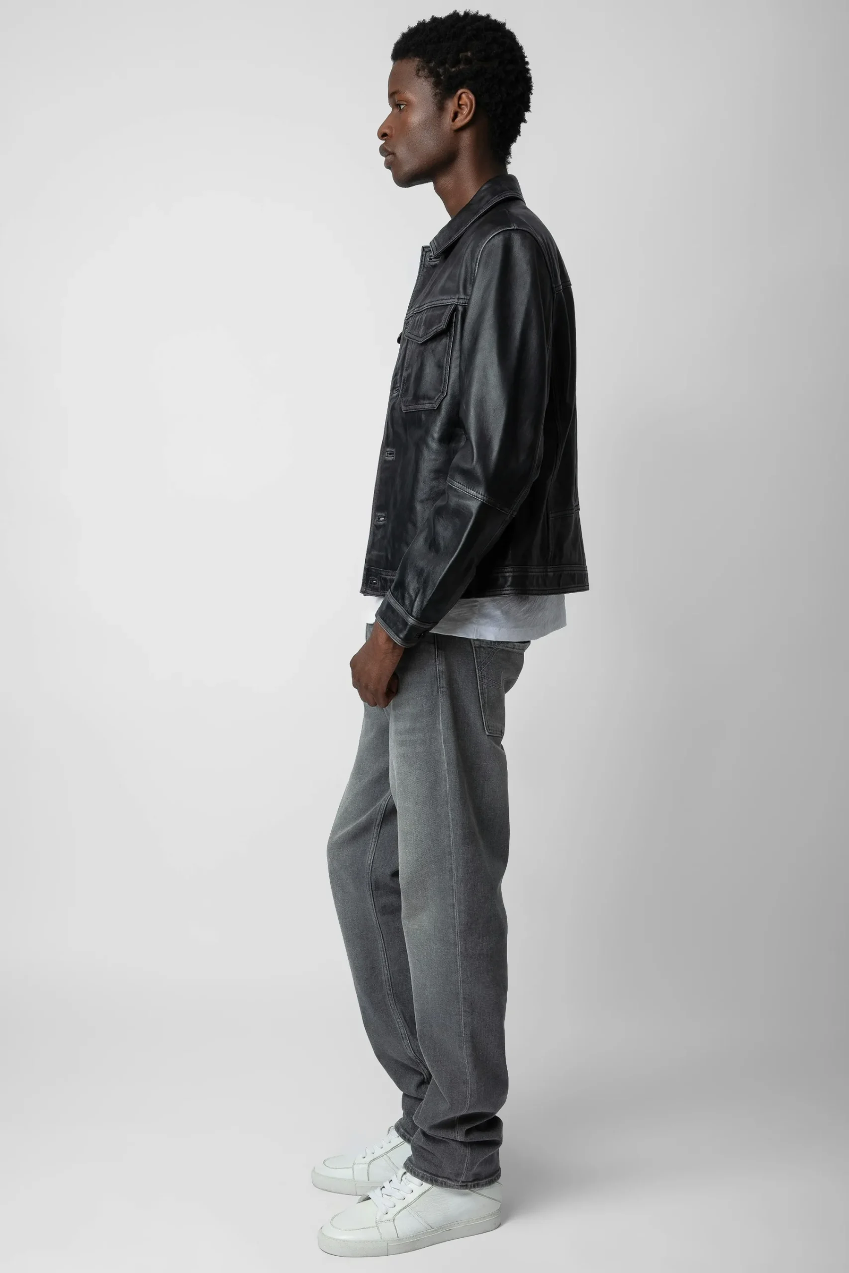 Zadig & Voltaire Manteaux Et Vestes^Veste En Cuir Vintage Lasso