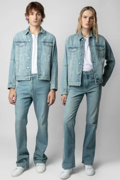Zadig & Voltaire Unisexe^Veste En Jean Kasy A Strass