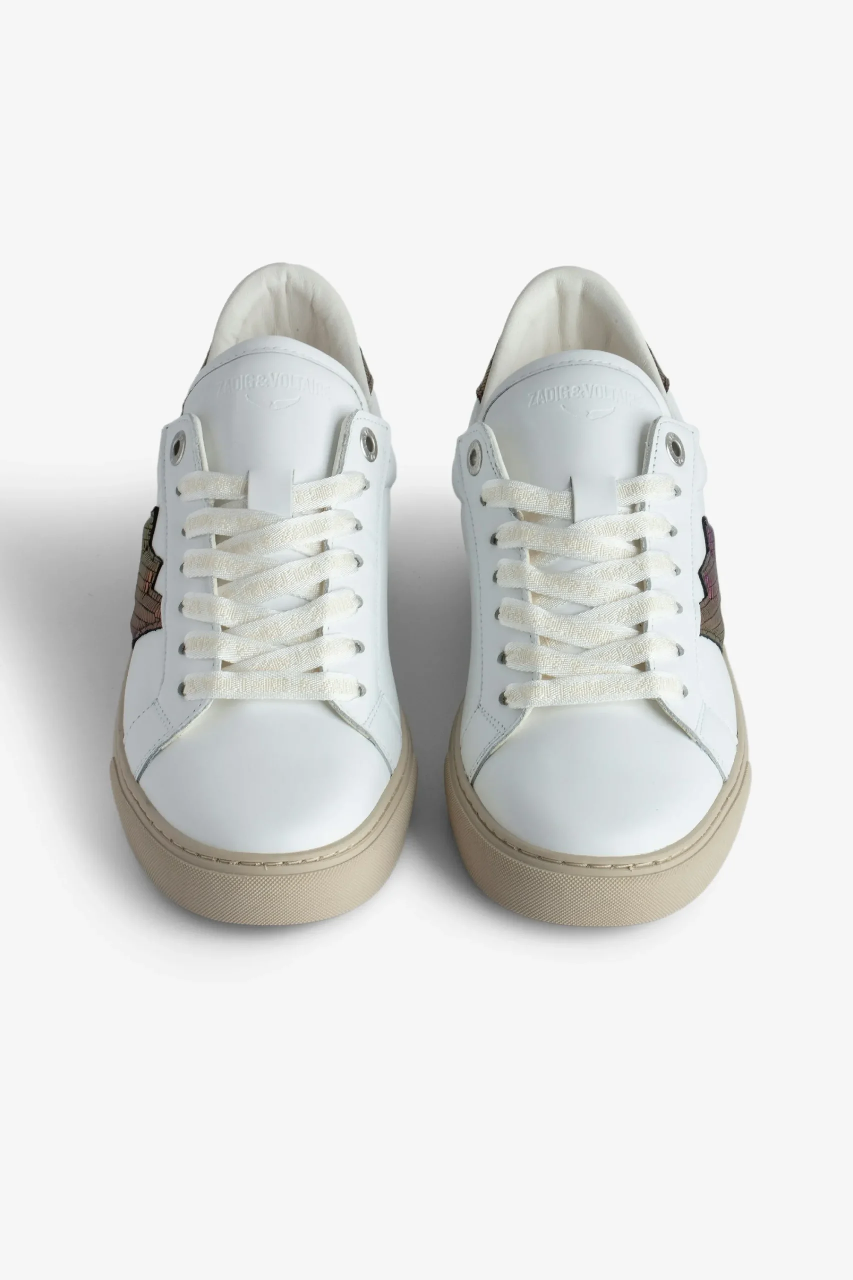 Zadig & Voltaire Formateurs^Zv1747 Baskets Basses Metallisees Gaufrees La Flash