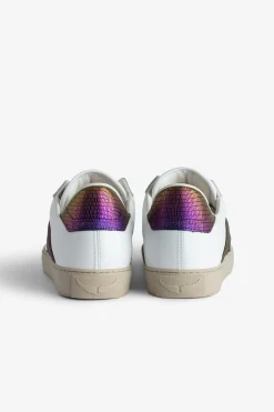 Zadig & Voltaire Formateurs^Zv1747 Baskets Basses Metallisees Gaufrees La Flash