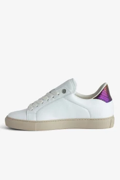 Zadig & Voltaire Formateurs^Zv1747 Baskets Basses Metallisees Gaufrees La Flash